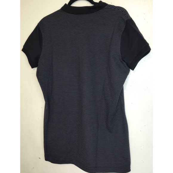 NIKE Team USA Polo Women's XL Collared Black Gray Striped Short Sleeve Buttons - Picture 5 of 16